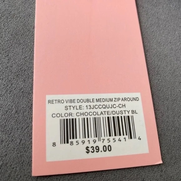 Juicy Couture Retro Velour Double Zip Wallet NWT *HP* - Picture 3 of 6